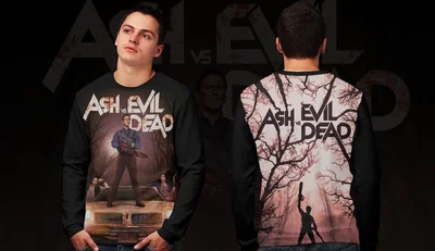 Свитшоты с полной запечаткой: Эш против Зловещих мертвецов